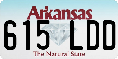 AR license plate 615LDD