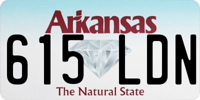 AR license plate 615LDN