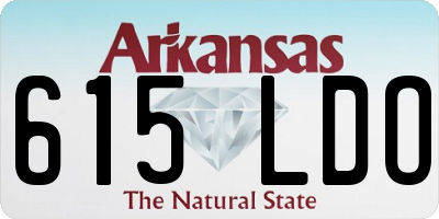 AR license plate 615LDO