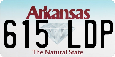 AR license plate 615LDP