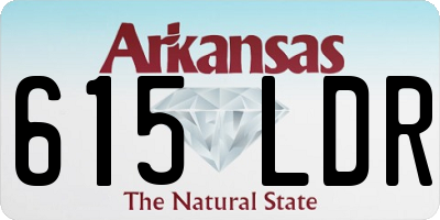 AR license plate 615LDR