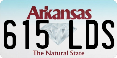 AR license plate 615LDS