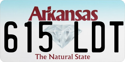 AR license plate 615LDT