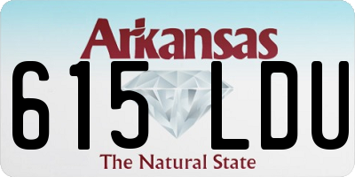 AR license plate 615LDU