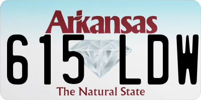AR license plate 615LDW