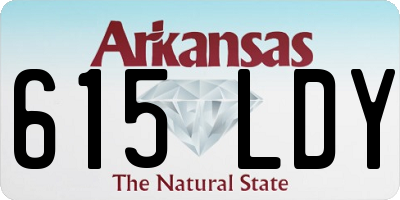 AR license plate 615LDY