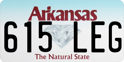 AR license plate 615LEG