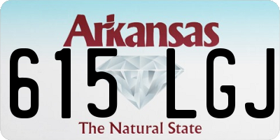 AR license plate 615LGJ