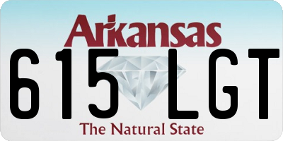 AR license plate 615LGT