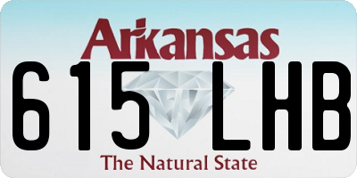 AR license plate 615LHB
