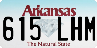 AR license plate 615LHM