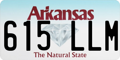 AR license plate 615LLM
