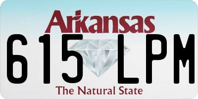 AR license plate 615LPM