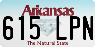 AR license plate 615LPN