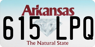 AR license plate 615LPQ