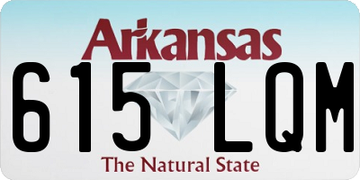 AR license plate 615LQM