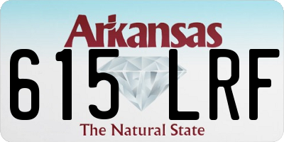 AR license plate 615LRF