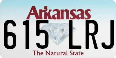 AR license plate 615LRJ