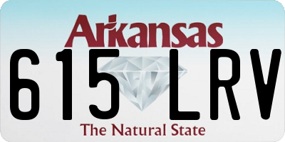 AR license plate 615LRV