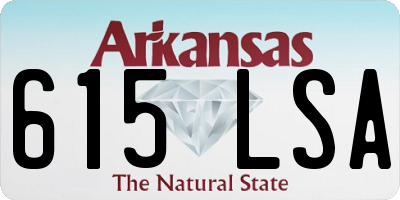 AR license plate 615LSA
