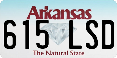 AR license plate 615LSD