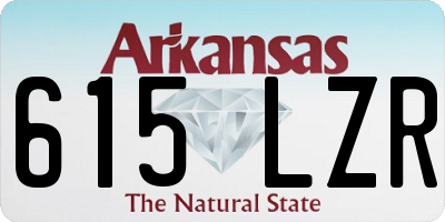 AR license plate 615LZR