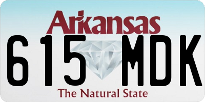 AR license plate 615MDK