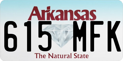 AR license plate 615MFK