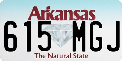 AR license plate 615MGJ