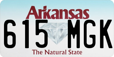 AR license plate 615MGK