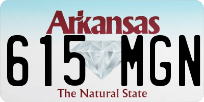 AR license plate 615MGN