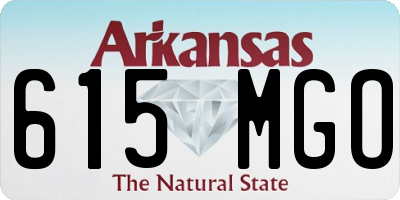 AR license plate 615MGO