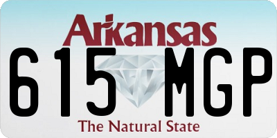 AR license plate 615MGP