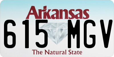 AR license plate 615MGV