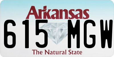 AR license plate 615MGW