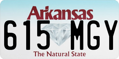 AR license plate 615MGY