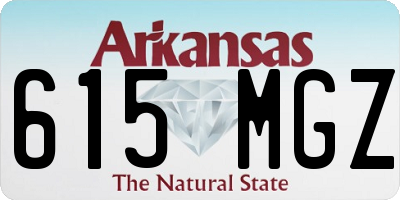 AR license plate 615MGZ