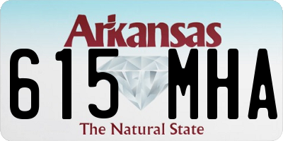 AR license plate 615MHA