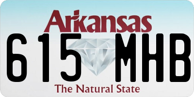 AR license plate 615MHB