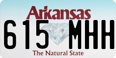 AR license plate 615MHH