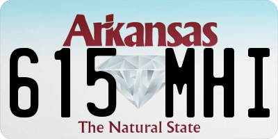 AR license plate 615MHI