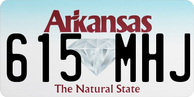 AR license plate 615MHJ
