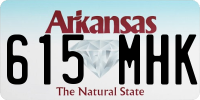 AR license plate 615MHK
