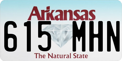 AR license plate 615MHN