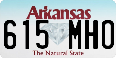 AR license plate 615MHO