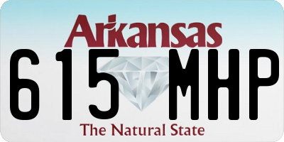 AR license plate 615MHP