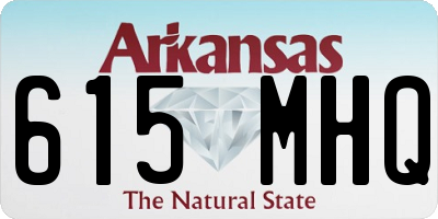 AR license plate 615MHQ