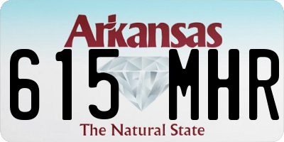 AR license plate 615MHR