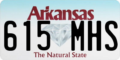 AR license plate 615MHS