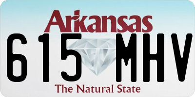 AR license plate 615MHV